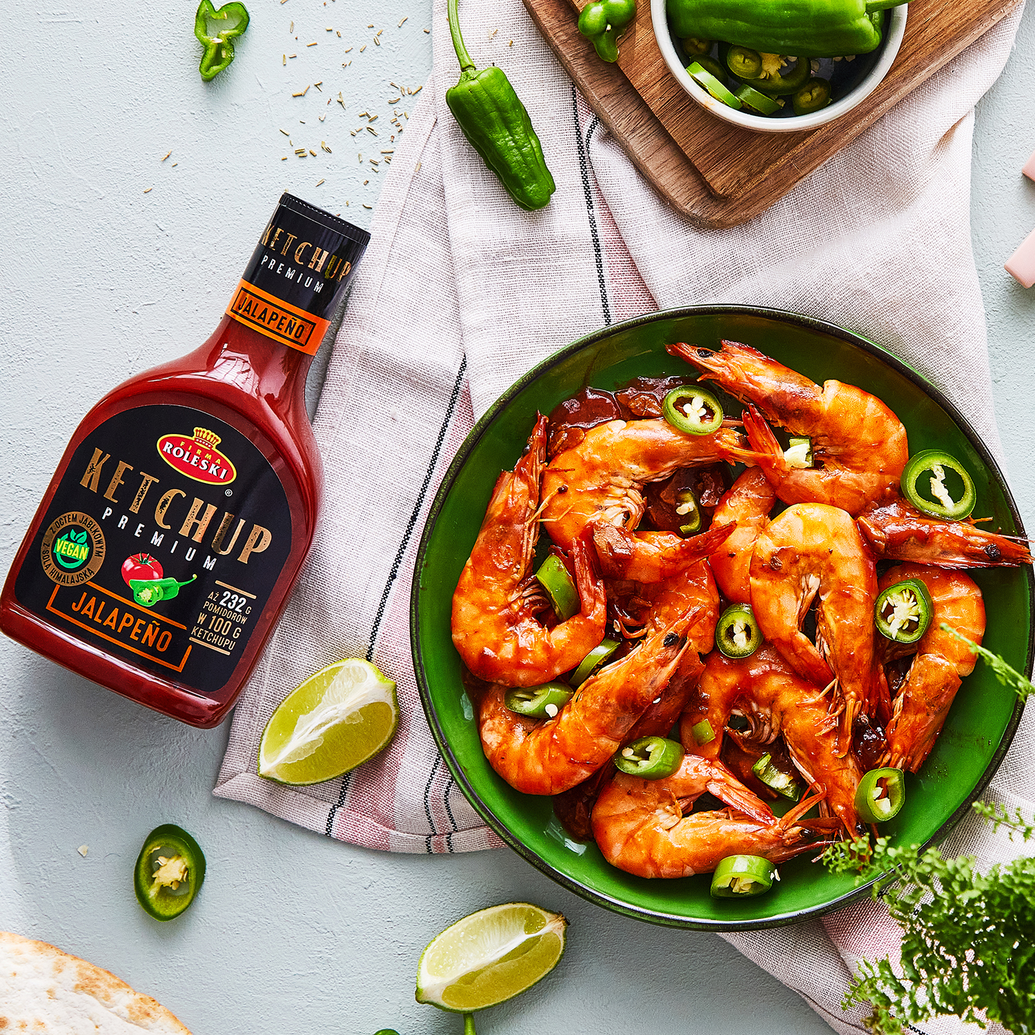 New Orleans Shrimps – krewetki w intensywnym sosie na bazie ketchupu
